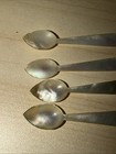 Vintage Delicate Mother Of Pearl Set Of 4 Caviar Spoons