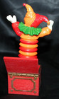 Jester Jack-in-the-box Miniature Figurine - Red Box With Spring Clown - Vintage