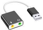 Usb Audio Adapter External Sound Card     Add 3 5   mm Headphone   Mic