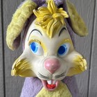 Vtg 1960 s Gloria Rubber Face Rabbit Easter Bunny Plush Stuffed Animal See Pics