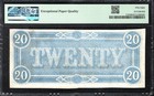 T-67 1864  20 Confederate Currency Pmg 58 Epq Civil War Note 63188-12