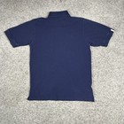 Vtg Adidas Team Polo Shirt Mens Medium Blue Embroidered Logo Short Sleeve