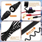 Snowmobile Helmet Heated Shield Cord  Rca Plug Heated Cord For Heated Most Elect