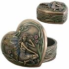 Ebros Resting Fairy By The Pond Heart Shaped Jewelry Box Trinket Box Fantasy