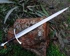 Custom Handmade Carbon Steel Medieval Longsword     35-inch Viking-style Sword