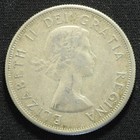 1959 Canada 50 Cents   Half Dollar    800 Fine Silver  ca301 