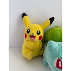 Pok  mon Plush Lot Pikachu Bulbasaur Stuffed Animals Nintendo Bundle