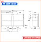 50 Gallon Upright Aluminum Hydraulic Reservoir Tank Dump Truck Baffled Oil Cool