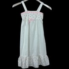 Vtg Ic Isaacson Carrico Nightgown Robe Set Girls 4t Pink Cottage Prairie 80s
