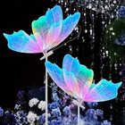 2pcs 60cm Wedding Butterfly Rgb Floor Lamp Remote Control Wedding Decor Light