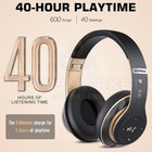 Wireless Headphones Bluetooth Noise Cancelling Stereo Earphones Over Ear Headset