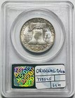 1957 D Franklin Half Dollar Pcgs Ms-66 Fbl Original  Old Green Holder