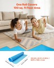 Vevor Floor Underlayment 300 Sq Ft 2mm 3-in-1 Vapor Barrier For Laminate Blue