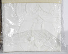 Heirlooms Sancere Handmade Cutwork White Cotton King Pillow Shams Set Of 2 New