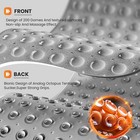 Non-slip Bath Tub Mat  39x16 Inch Extra Large Shower Mat With Drain Holes   S   