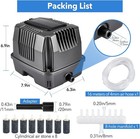 855 Gph Linear Pond Air Pump  Pond Aerator For Outdoor Up To 10000 Gallons Usa