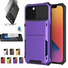 Wallet Case 4 Credit Card Id Holder Cover For Iphone 15 Pro Max 14 13 12 11 Xs 8