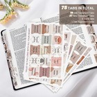 Laminated Bible Tabs For Women   Men - Large Print Study A-boho 