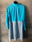 Woman   s Vintage 1960   s Authentic Retro Dress Size Medium Blue Nwt 