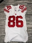 2005  86 Jamaar Taylor Game Used Worn White Jersey New York Giants Aggie Great