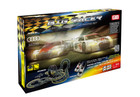 Toy Race Track Set Slot Car Deluxe 36  Of Track W  Two Cars Lights Electric New