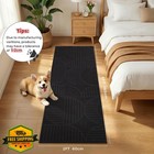Washable Runner Rug 2x6 Black Boho Non Slip Hallway Carpet