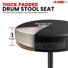 5 Core Drum Throne 3  Padded Comfortable 330lb Capacity Drummer Stool Adjustable