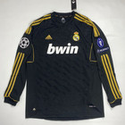 Real Madrid Away Jersey 2011 12 Ronaldo  7 Long Sleeve Ucl Patch Size L