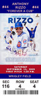 Chicago Cubs Anthony Rizzo Retirement Ceremony  2  Commemorative Game Tickets