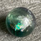 Natural Stone Rainbow Fluorite Quartz Sphere Polished Crystal Ball Healing