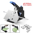 Office Desk Stapler Manual Riding Stitcher Flat saddle Binding Machine 6 5mm New