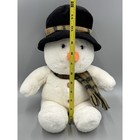 Russ Berrie Snowman Snowflake Plush In Hat   Scarf 14 Inch Stuffed Animal