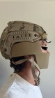 Crye Precision Airframe Atx Helmet W  Chops Mandible Jaw Guard Tan Multicam