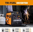 Pulsar 9500w Tri Fuel Gasoline Portable Inverter Generator Remote Electric Start
