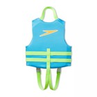 Speedo Kids Swimming Life Jacket Vest Pfd Uscg Approved 3-8 Years Blue green