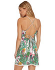 Trina Turk Cacti Swimsuit Cover-up Cut-out Dress Green Floral S M L  152 New