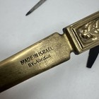 Vintage Letter Opener Lot Nordia Israel Figural Wood Metal Desk Accessories