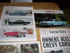Lot  10e-1962   1964 Chevy Impala Chevy Ii Corvair Sales Dealer Brochures