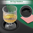 82  X 42  Poker Table Top  10 Player Oval Triple-fold Blackjack Poker Card Table