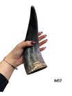 One Medium Unpolished Cow Horn   Real Horn   One Of A Kind   Natural Color    17