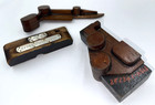 Vintage Wooden Mold Wood Forms  Industrial Decor Steampunk Props  Scoville Mfg 