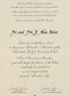 Arnold Palmer Autographed 1990 s Golf Country Club Invitation Treesdale