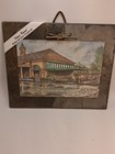 Vintage New Orleans Historic Roofing Slate Art Cafe Du Monde Archie Boyd Signed