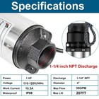 1 Hp 115v Deep Well Submersible Pump 4   207 Ft Max Long Life 35gpm 100ft Cord