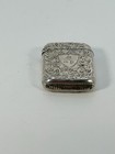 Victorian Birmingham Sterling Silver Vesta Match Safe With Shield For Inscriptio