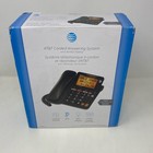 At t Cl4940 White Corded Phone W  Answering System  Large Backlit Screen