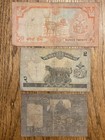 Lot Of 3 Nepal Paper Currency Bank Note Denominations - Combined Shipping Ok