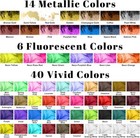 Alcohol Ink Set - 60 Bottles Vivid Alcohol-based Colors  Concentrated Epoxy    