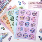 Sparkly Butterfly Bible Tabs For Women  75 Laminated Tabs   30 Blank Tabs For   