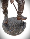 Antique Signed Jean Garnier  1853-1910  French Bronze Sculpture Of Field Worker